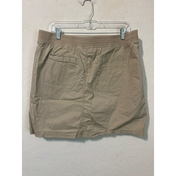 Croft & Barrow Stretch Skort Beige Khaki Beachy Coastal Vibes Sz 14 - Picture 5 of 10
